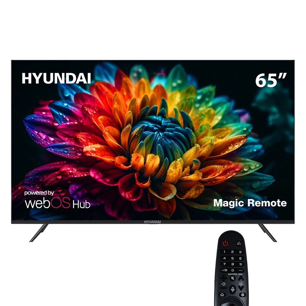 تلفزيون سمارت هيونداي 65 بوصة LED، دقة 4K UHD، بريسيفر داخلي 
