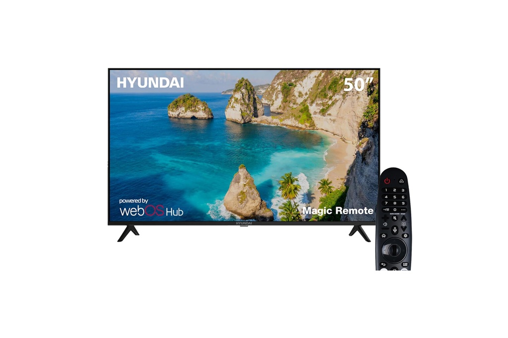 شاشة هيونداي سمارت ، 50 بوصة ، دقة 4K UHD ريموت ماجيك ،